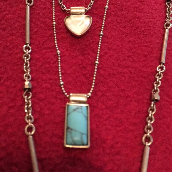 Women’s  Three Chain Necklace - Picture 4 of 7